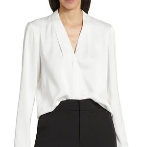 NEW NWT If Only Studio Betsy Long-Sleeve White Blouse - XS - $195 Retail